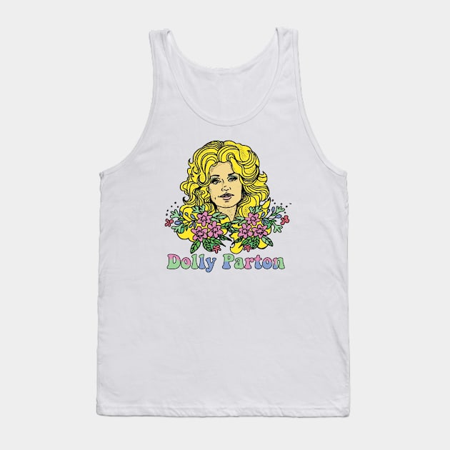 dolly parton full colours Tank Top by Mortensen